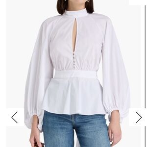Staud White Blouse